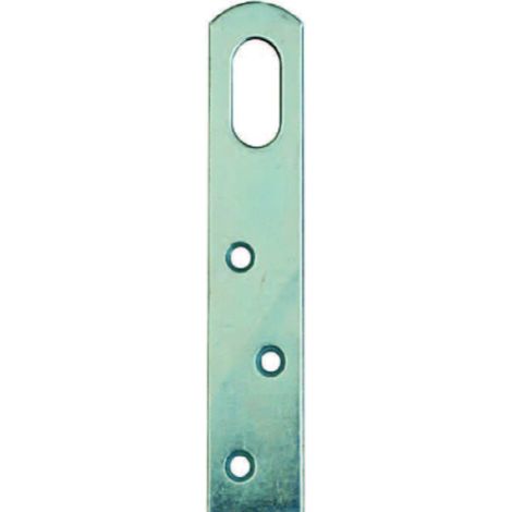 4 PEZZI - PIASTRINE PER MOBILI CON FINESTRA 120MM - ACCIAIO ZINCATO