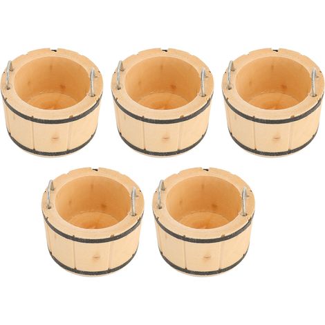Miniatur-Waschbecken-Set aus Holz für Puppenhäuser, 5-teilig, detailreich und in leuchtenden Farben, tragbares Puppenhaus-Accessoire, ideal als Geschenk oder Spielzeug. (1/5)