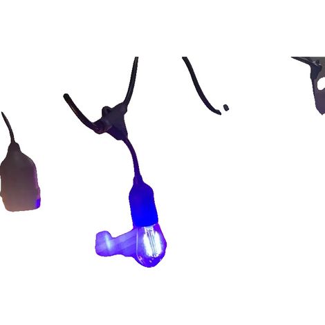 Guirnalda de luces LED para exteriores, resistente al agua IP65, 15 m de longitud, cinco colores, enchufe europeo, 30 bombillas. (1/2)