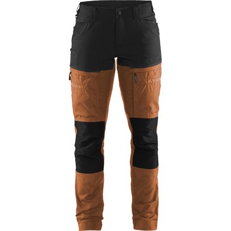 Pantalon de travail maintenance stretch femme feMyanMare 7166 Rouille/Noir XS - FR(34) - SE(C32) - Standards