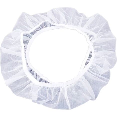 Housse de cage en filet ajustable, blanche, 30 x 140-180 cm, protection pour volière et petite animalerie (1/4)