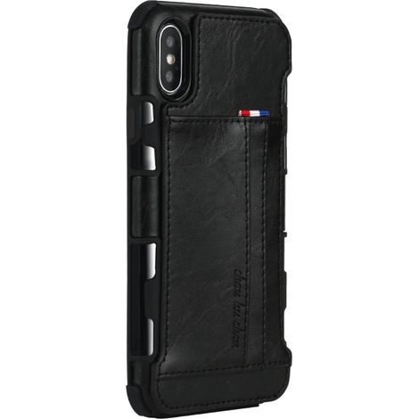 Funda híbrida para dos tarjetas para iPhone XS Max de 6,5 pulgadas - Negra (1/5)