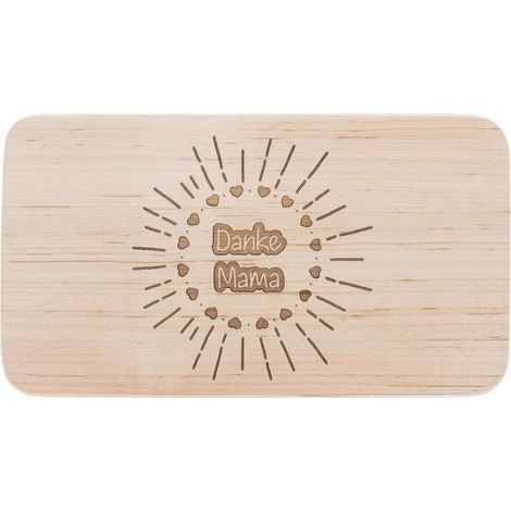 Tasse à déjeuner en Bois avec Gravure Danke Mama pour la fête des mères (1/2)