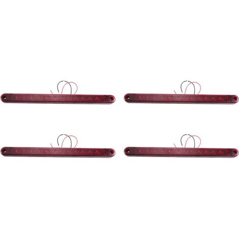 Adecuado para cuatro luces traseras/luces de freno/tiras de luces de freno de 12 LED, aplicable a camiones, remolques, furgonetas, autobuses, etc., y puede utilizarse como luz de identificación de fre