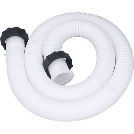 [JAMAIS UTILISÉ] Tuyau de remplacement pour pompe de piscine de 3,8 cm de diamètre, tuyau de remplacement pour piscines hors-sol, blanc,de (1/4)
