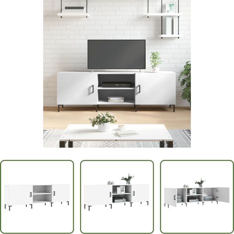 Wohnzimmer Schrank -  TV-Schrank Weiß 150x30x50 cm Holzwerkstoff (1/5)