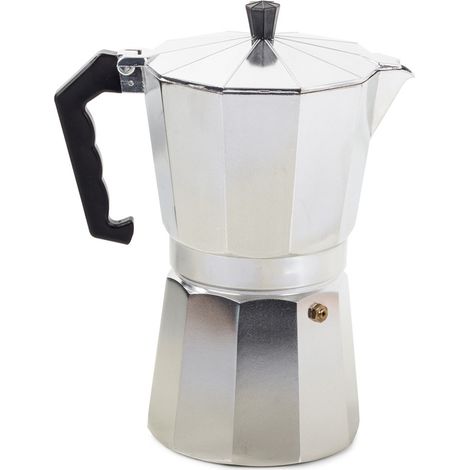 Cafetière italienne Moka 600 ml, cafetière italienne en aluminium, compatible gaz et électrique (1/5)