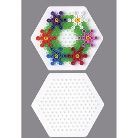 Plaque de base hexagonale petite pour perles à repasser Hama