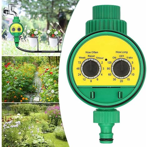 Automatischer Bewässerungs-Timer, Schlauch-Wasserhahn-Bewässerungs-Timer, LCD-Sprinkler-Bewässerungssystem-Controller für Rasen, Garten, Gewächshaus, Balkon, Landwirtschaft