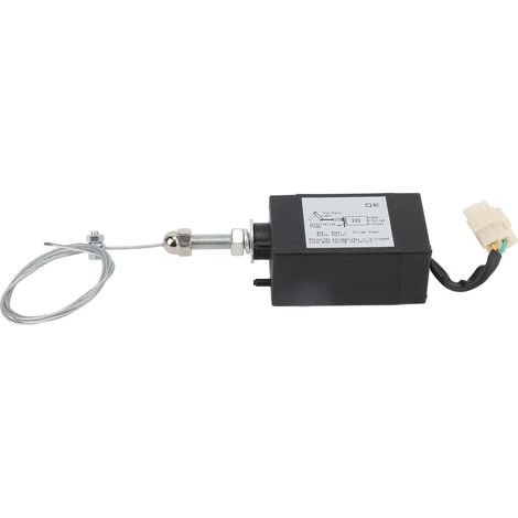 Solenoïde d'arrêt moteur pour groupe électrogène diesel DC24V - Vanne de coupure carburant, accessoire d'extinction flamme (1/5)