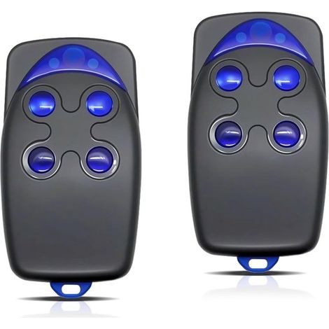 Telecomando a 433 MHz per cancelli, compatibile con telecomando per porta da garage a 4 canali FLO4 RS, adatto per FLO4, confezione da 2, portata 50 m, 150 ml (1/5)
