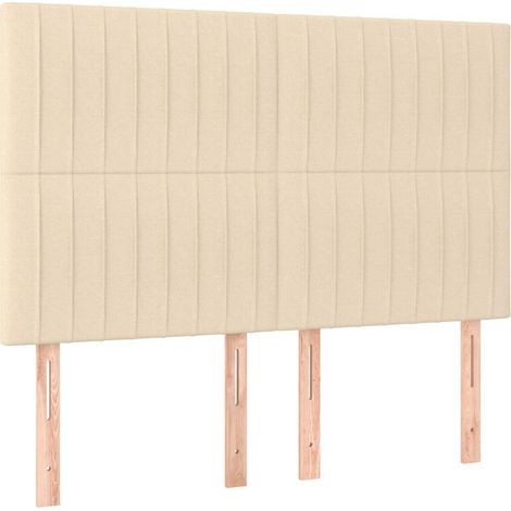 Maison Exclusive - Cabecero de cama de tela color crema 144x5x118 (1/5)