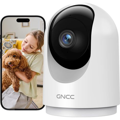 Caméra Surveillance WiFi Intérieure 2K 3MP pour Bébé/Animaux(Lot de 1) (1/5)