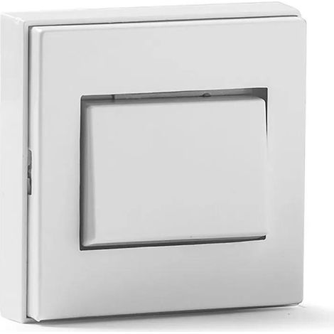 Pulsante campanello famatel 5010-B bianco 10 cm