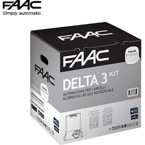 DELTA 3 Automazione completa per scorrevole FAAC