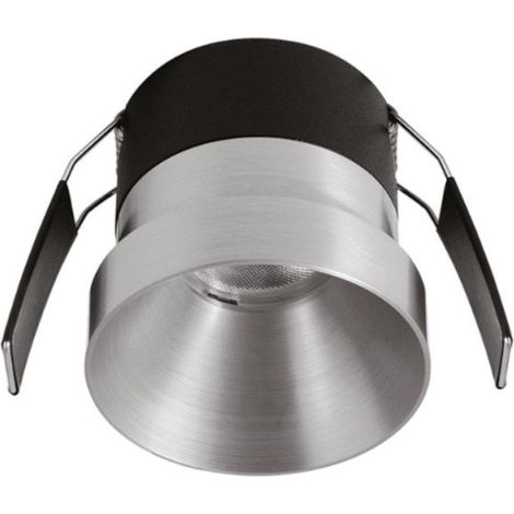 Faretto incasso gea led gfa1702 led ip44 alluminio argento cartongesso