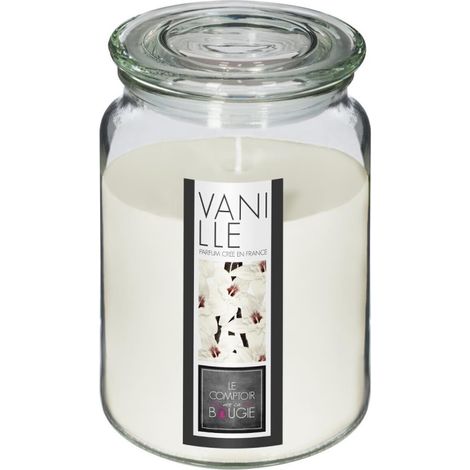 Bougie parfumée avec couvercle "Noé" 510 g pot verre Atmosphera. (1/2)