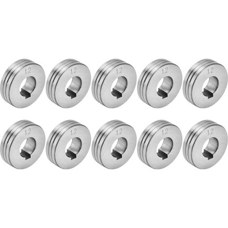 Lot de 10 galets d’entraînement de fil de soudure 1,0‑1,2 mm, guide de soudage pour poste ZK (1/5)