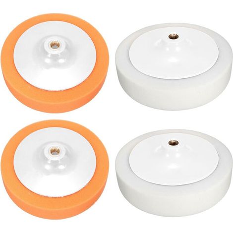 cabezales de pulido para coches de 7 pulgadas (180 mm) con esponja suave y rosca M14.