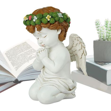 Figuren Für Garten Resin Engelstatuen Betend Kniend