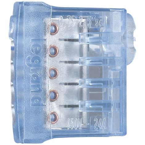 Legrand - Borne de connexion Nylbloc auto pour fils rigides - 9 bornes bleues pour 5 fils