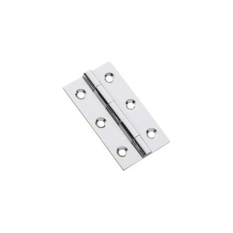 CERNIERE STRETTE IN ACCIAIO INOX PERNO FISSO- - mm.40x30x0,8 - 24 pezzi
