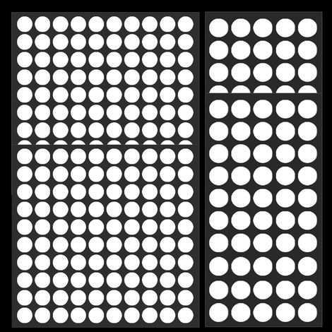 300 Pièces Cache Vis Blanc, 10mm/20mm PVC Meuble Trou Adhésif Mur Autocollant Cache Vis Murales Réparations de Meubles (1/5)