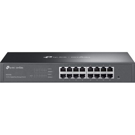 TP-Link ES216G Netzwerk-Switch Managed Gigabit Ethernet (10/100/1000) Schwarz (1/4)