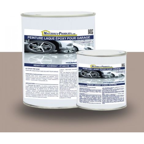 Peinture Laque Epoxy pour Garage - 1 Kg Taupe - MATPRO (1/5)