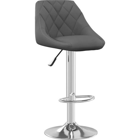 Maison Exclusive - Barhocker Dunkelgrau Samt (1/5)