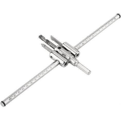 Foret scie cloche réglable - 30-300 mm - Kit de forets scie cloche circulaires réglables pour le bricolage en menuiserie (1/5)