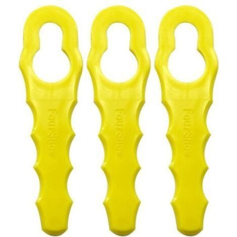 Lot de 100 Lames de Rechange compatible pour Ryobi Coupe Bordure, Têtes Double Lames Dentelées RAC155 RAC157 RAC158- (1/4)
