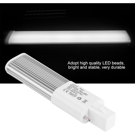 Ampoule tube LED compacte 4W 2 broches G23 blanc froid 85-265V éclairage économique (1/3)