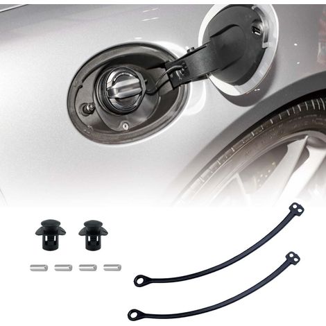 Set mit 2 Haltebändern für VW- und Audi-Tankdeckel, Ersatzkabel mit 4 Pins und 2 Clips für den Tankdeckel (1/5)