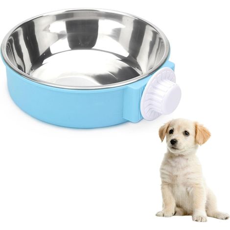 Filiyano-Gamelles pour chien, gamelle d'eau pour cage, gamelles suspendues 2 en 1 pour cage, gamelles d'eau amovibles pour chiots, chats et autres (1/5)