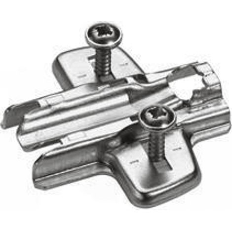Hettich Möbel-Kreuzmontageplatte,                    Distanz 5mm,                    Sensys 8099,                     9071598,                     vernickelt