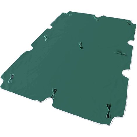 TELO PER TETTO DONDOLO CON MANTOVANA IN COLORE VERDE 165 X 112 CM (1/2)