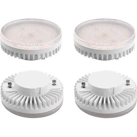 5W Gx53 Ampoule LED super brillante 1000lm lampe Blanc Froid 6000K équivalent à l’ampoule halogène 100W pour l’éclairage sous le coffret et le compteur, les étagères, etc (4pcs, Non-Dimmable) (1/5)