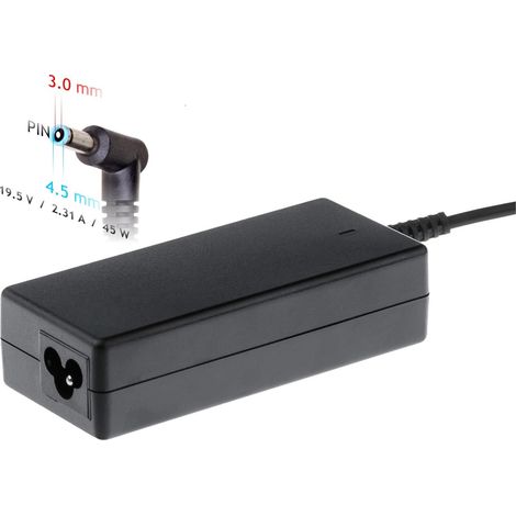 Akyga AK-ND-68 Notebook-Netzteil 19,5 V/2,31 A 45 W 4,5 x 3,0 mm + Stift (1/5)