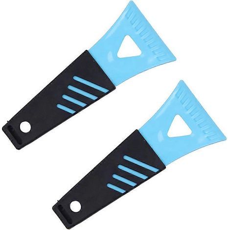 Set mit 2 Schneeschaufeln zur Schneeräumung, Winterwerkzeug zum Schneeräumen von Autos – 17,50 x 7,50 x 1,00 cm – Farbe zufällig (1/4)