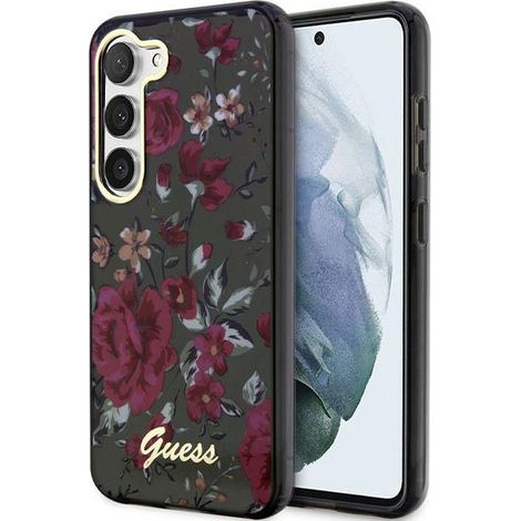 Coque verte Guess Flower Collection pour Samsung Galaxy S23 Plus