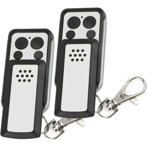 VURAHOME - Commande à distance - 2 Boutons à clapet- Compatible avec la plupart des motorisations avidsen, XU, Grise, Autonomie de 2 ans - 114253 - (1/4)