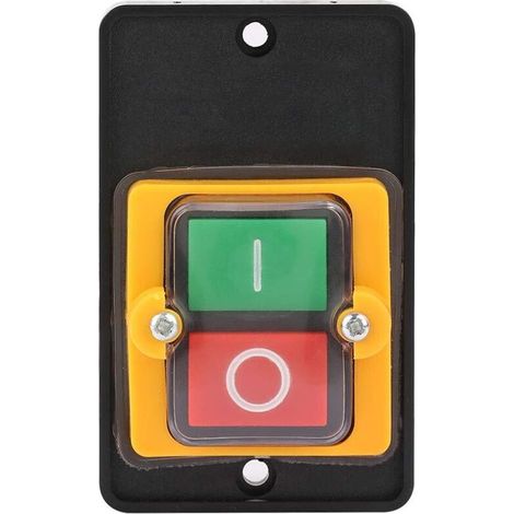 Bouton de Commutateur de Machine de Commutateur de Bouton-Poussoir, ac 220V / 380V 10a, Incorporant Le Bouton Marche/arrêt Imperméable Et antipoussière (1/5)