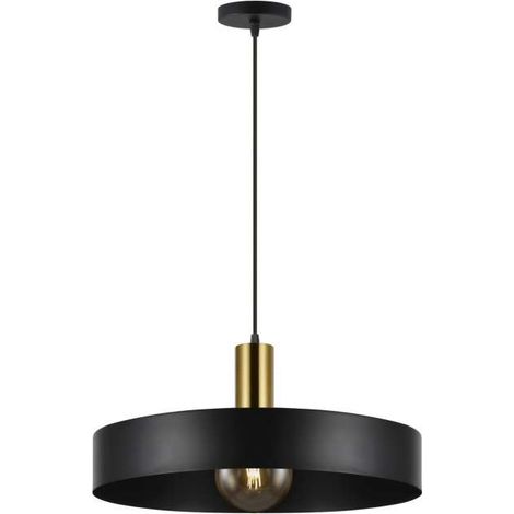 Colgante modelo Uma acabado negro, 17cm(alto) 40cm(ancho) 40cm(fondo. (1/2)