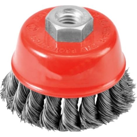 SPAZZOLA ANTERIORE AWTOOLS DA 65 mm / FILO TRECCIATO / FILETTATURA M14 (1/2)