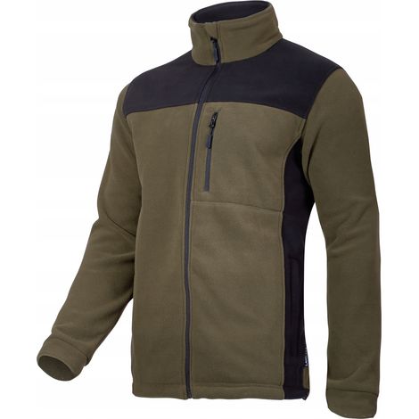 Fleece-Sweatshirt. Khaki-Schwarz, „L“, CE, Lahti (1/4)