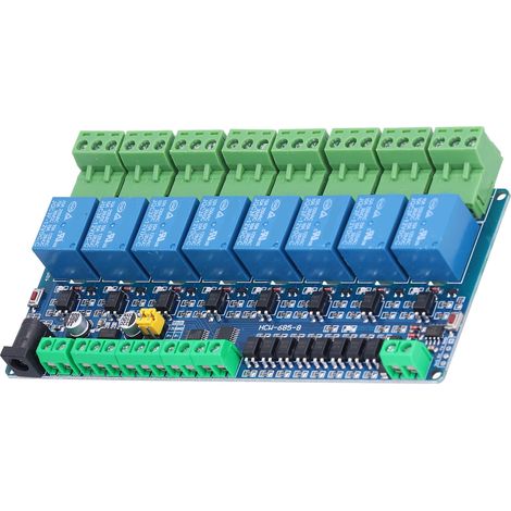 8-Kanal-Relaisplatinenmodul aus Kunststoff, geringer Stromverbrauch, tragbares Elektronikbauteil für Arduino-DIY (1/5)
