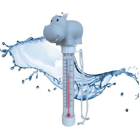 Thermomètre flottant pour piscine, en forme de crocodile, pour mesurer la température de l'eau des piscines, spas, jacuzzis et aquariums.-AquaForge (1/5)