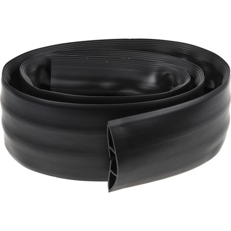 Protège câble RS PRO, Ø interne: 29.4mm 29.4 x 15.4mm, long.: 1.83m, larg.: 101,6 mm, PVC Noir ( Prix pour 1 ) (1/4)