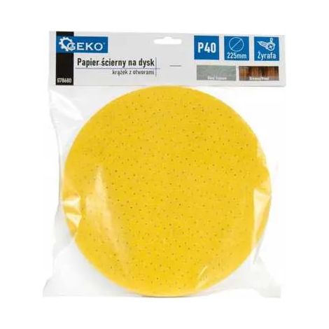 Schleifpapier für Scheibe - Scheibe mit Löchern 225mm P40 /Giraffe/ (10/100/500)